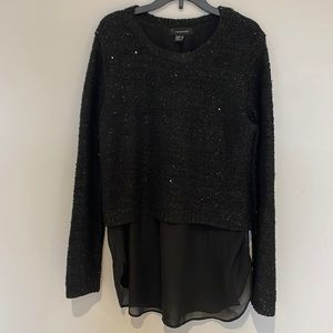 sparkly black long sleeve